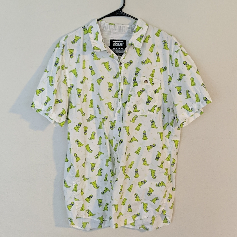 Reptar button down